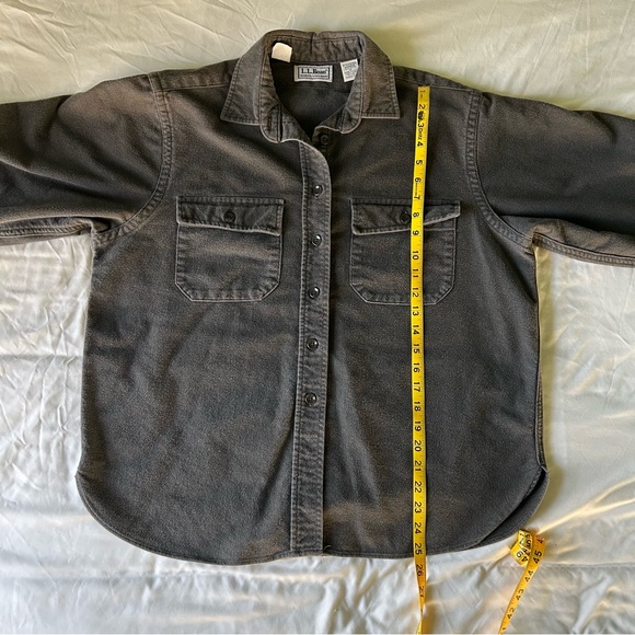 L.L. Bean Cabincore Olive Green Chamois Cloth Shirt | Women’s XL (Tag 14) - Picture 10 of 11